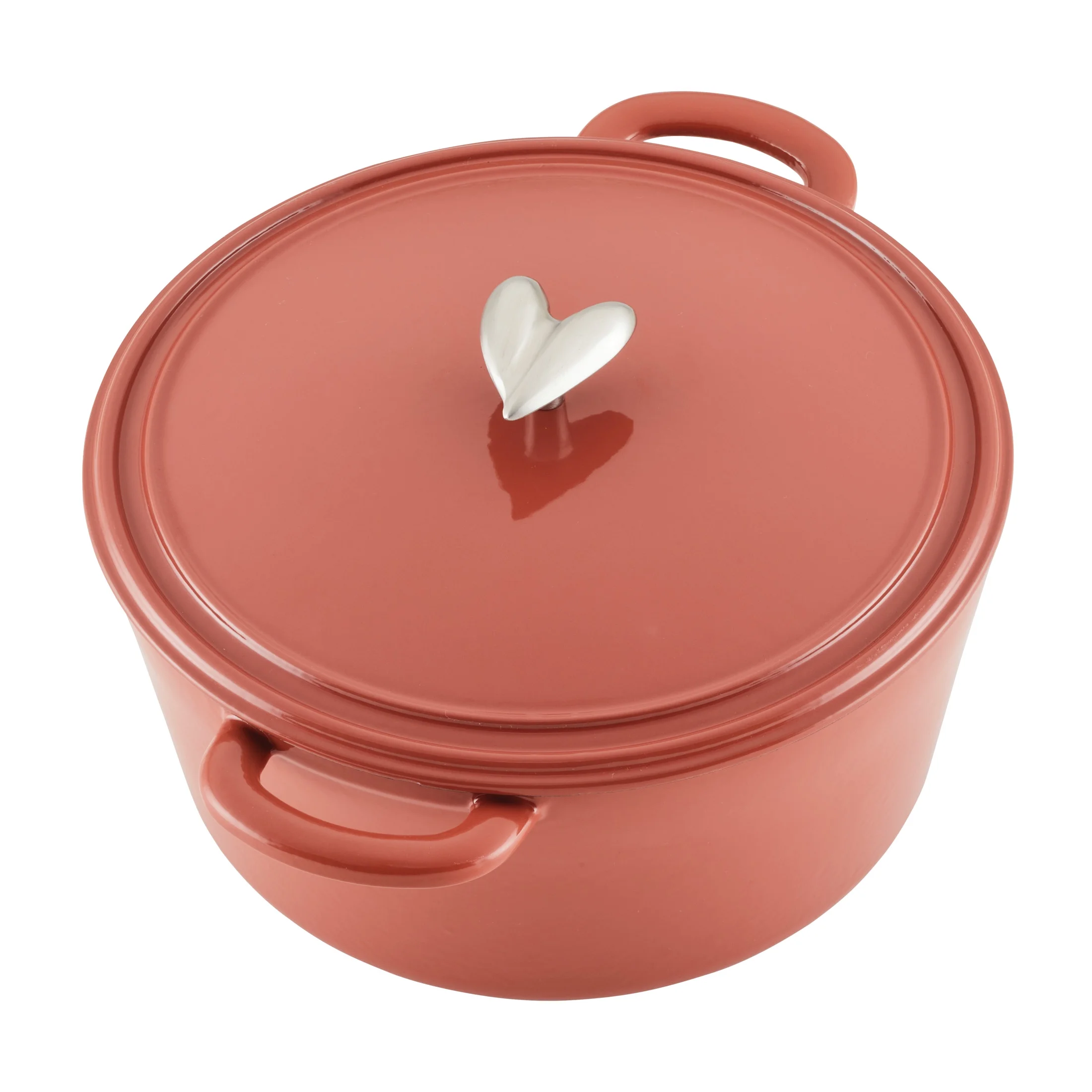 Ayesha Curry Enameled Cast Iron Dutch Oven with Lid, 6 Quart, Anchor Blue