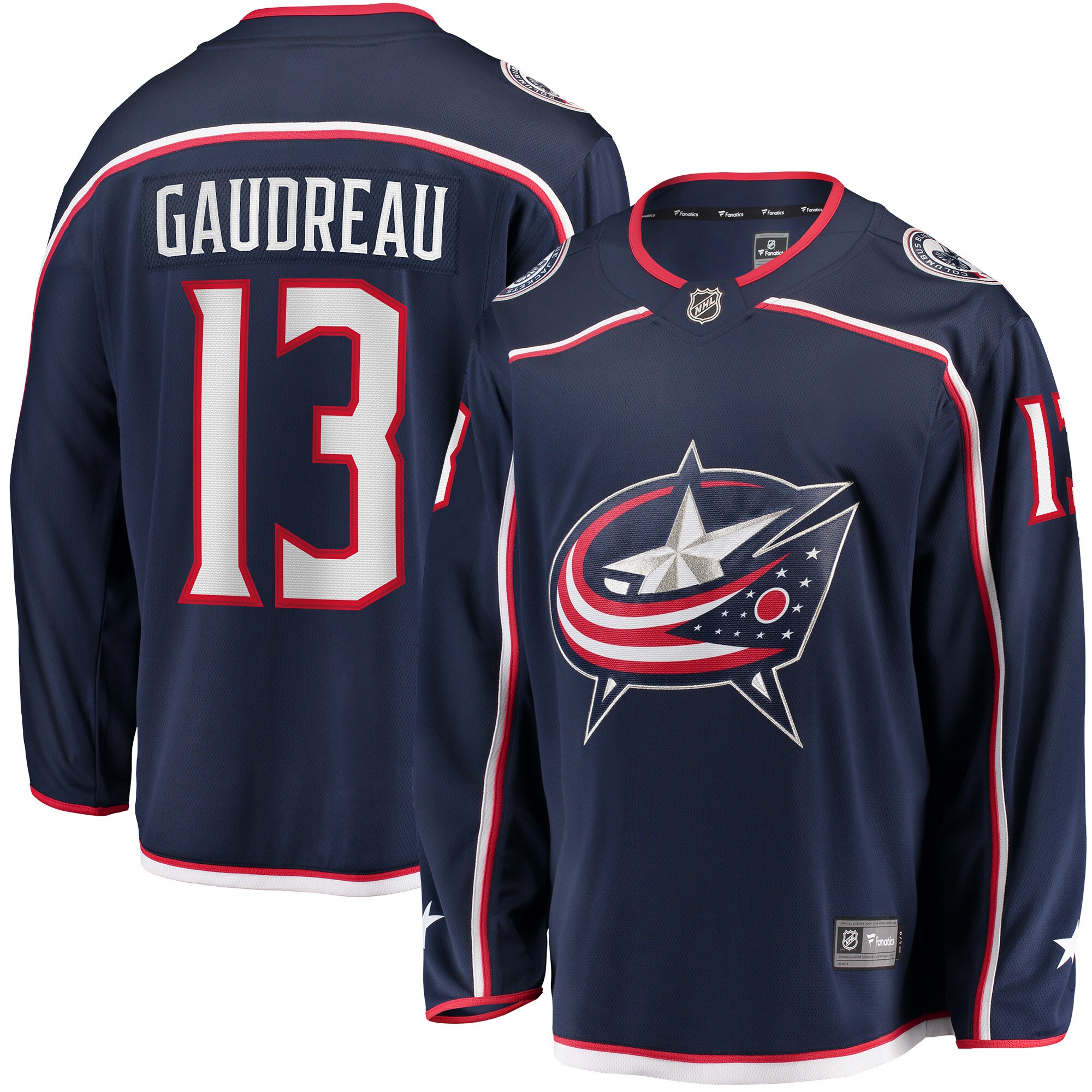 Johnny Gaudreau Columbus Blue Jackets Fanatics Breakaway   Jersey – Navy
