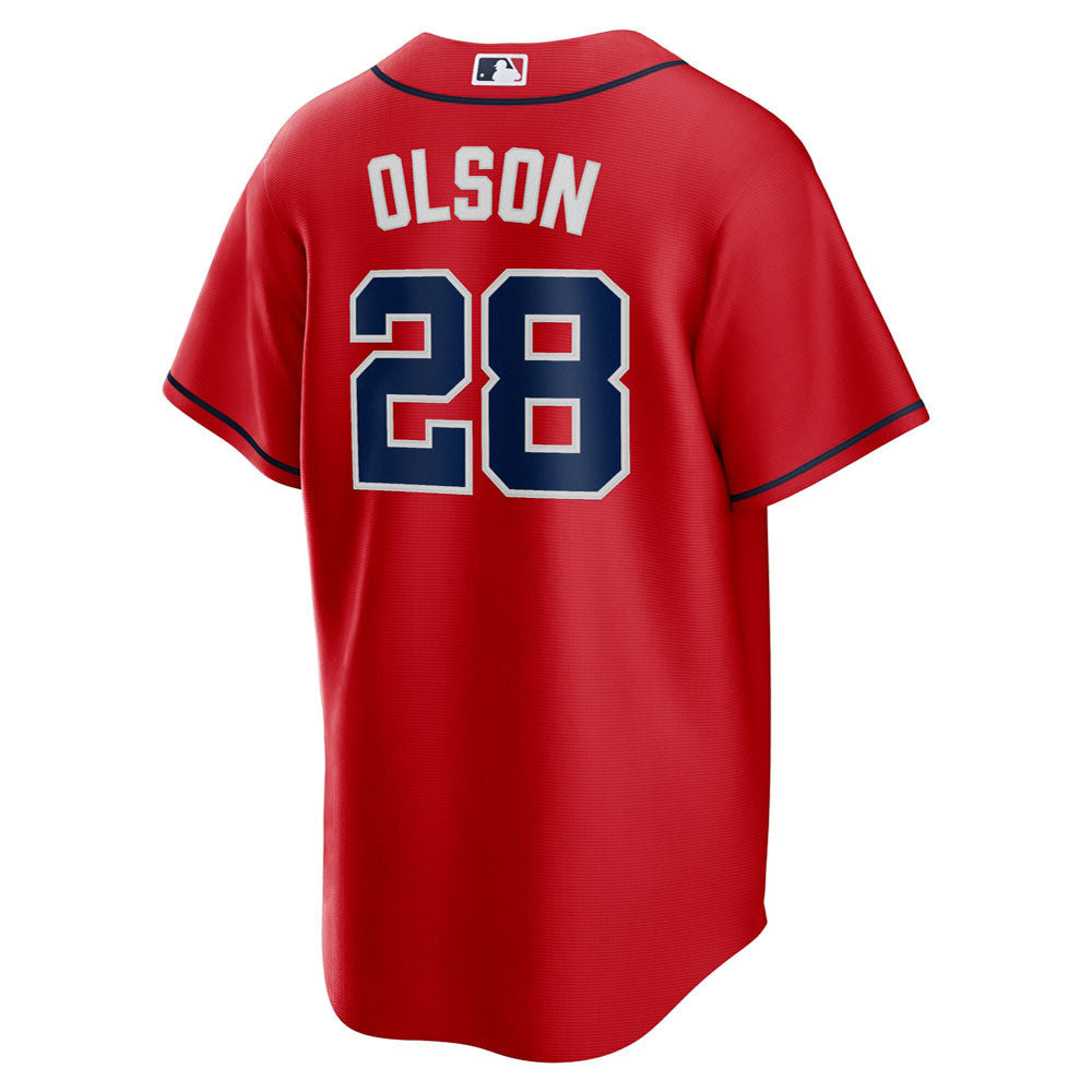 Men's Atlanta Braves Matt Olson Alternate Player Jersey - Red