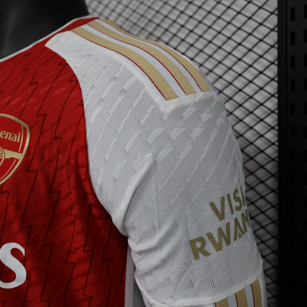 2023/2024 Player Version  Long Sleeve Arsenal Home Football Shirt 1:1 Thai Quality
