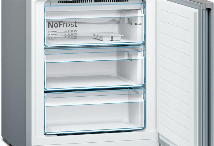 BOSCH - Frigorifero Combinato KGN49XLEA Classe E 203x70 cm-Metal look