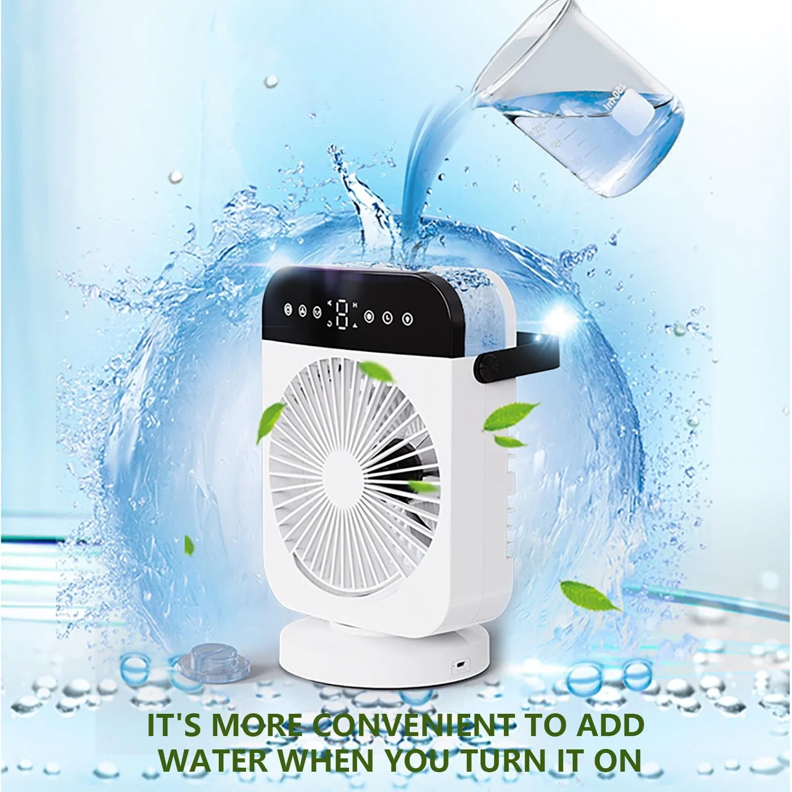 Wmkox8yii USB Mini Refrigeration Air Conditioner Household Small Air Cooler Portable Mobile Humidification Desktop Water-cooled Electric Wind