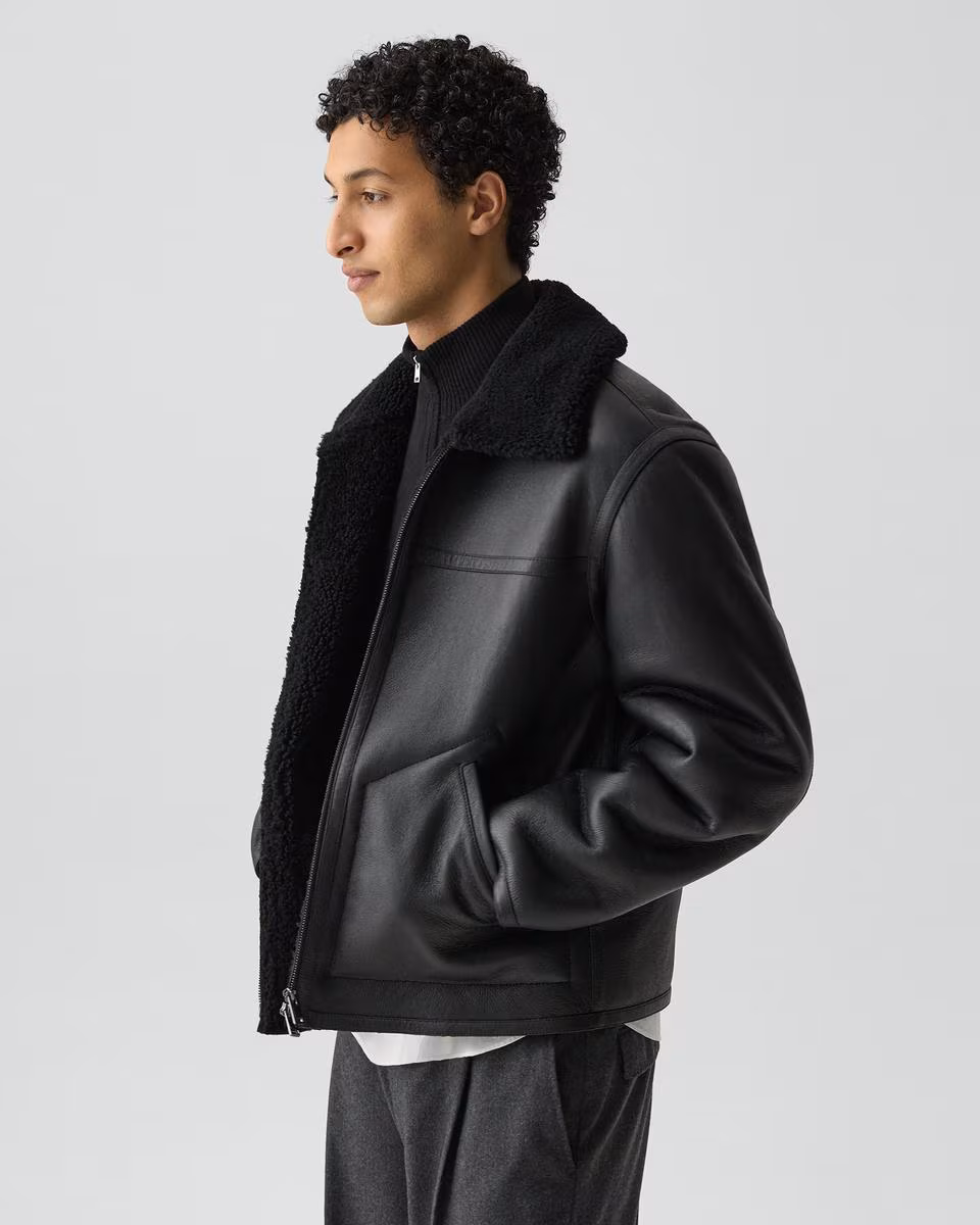 Aviator Jacket in Shearling
