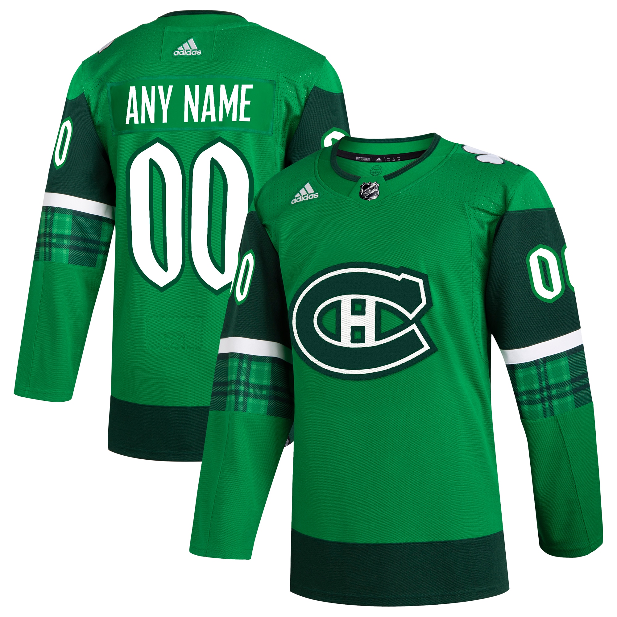 Montreal Canadiens  St. Patrick’s Day  Custom Jersey – Kelly Green