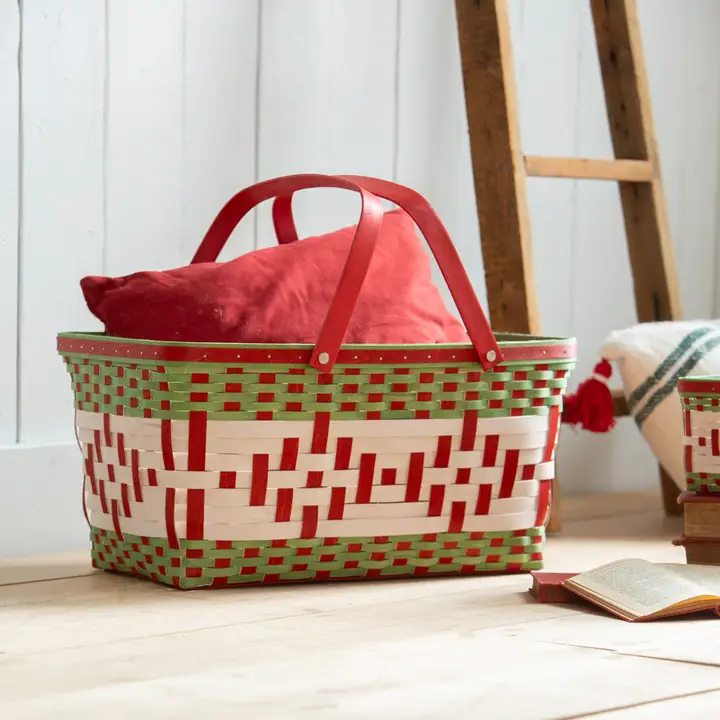 Santa Fe Basket - Americana, Red, White, Blue Patriotic