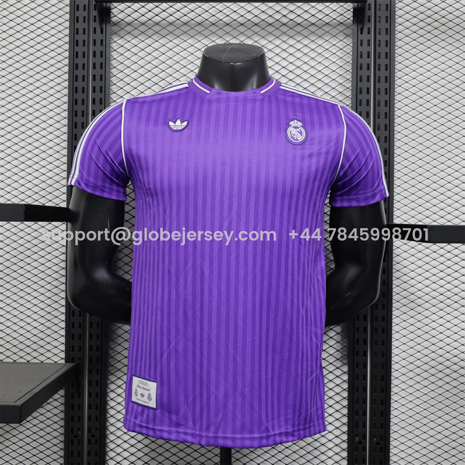 Real Madrid 25-26 Icon Range Trefoil Purple Travel Jersey - Player Version