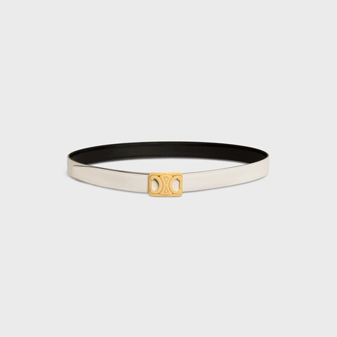 MEDIUM REVERSIBLE FRAMED TRIOMPHE BELT in TAURILLON