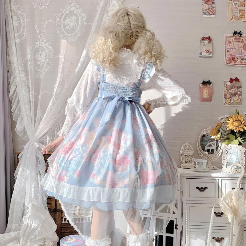 Teens Lolita Princess Party Dress Kawaii Bunny