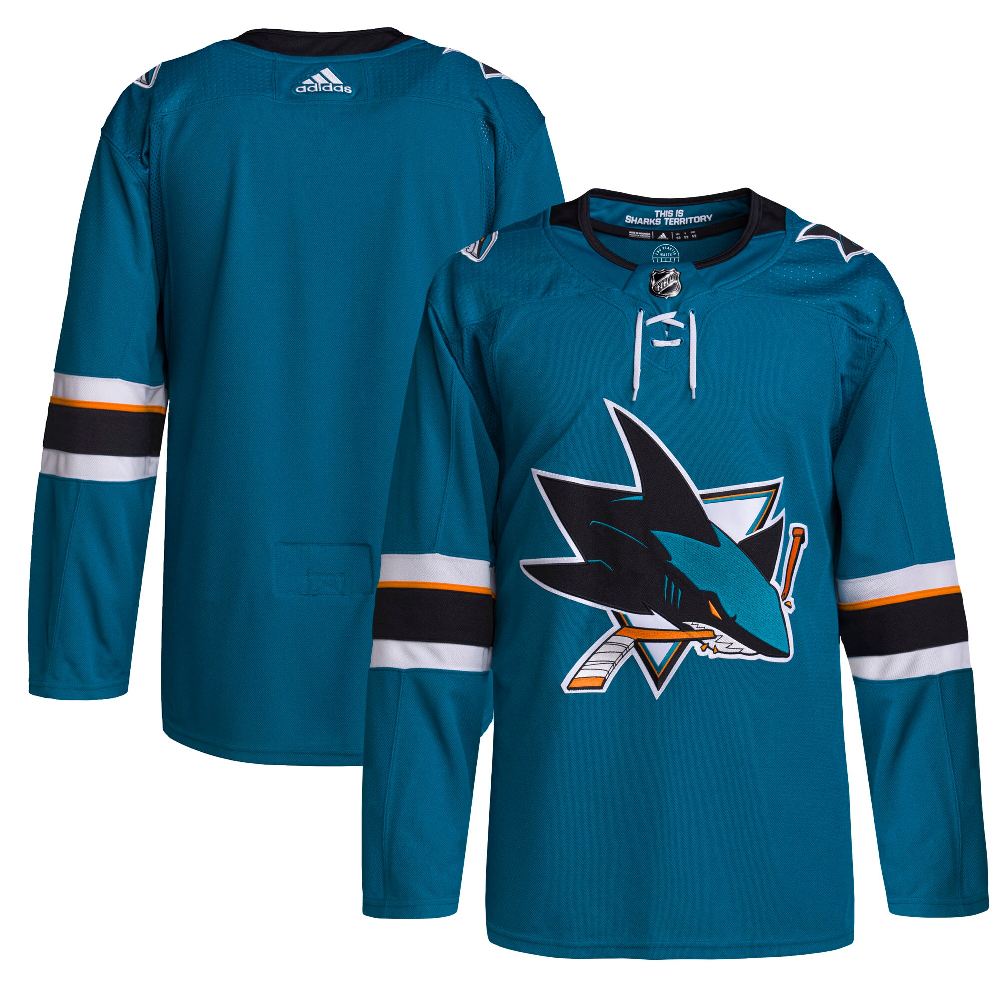 San Jose Sharks  2021/22 Home Primegreen  Jersey – Teal