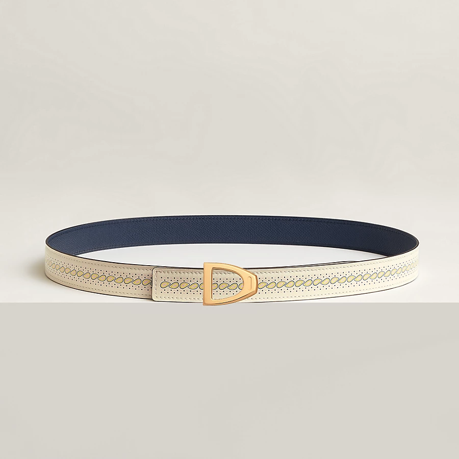 Cavaliere belt buckle & Bandana leather strap 24 mm