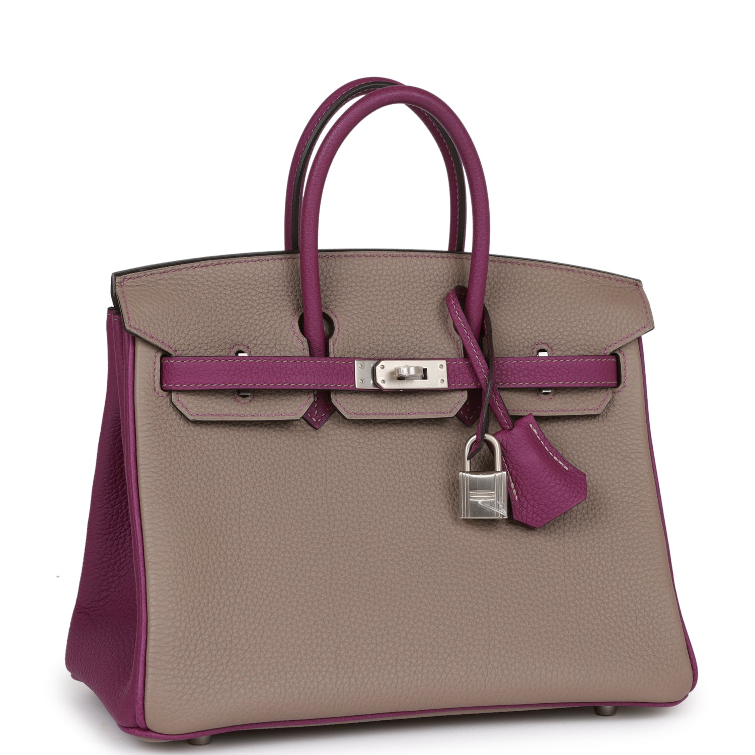 Special Order (HSS) Birkin 25 Gris Asphalte and Anenome Togo Brushed Palladium Hardware