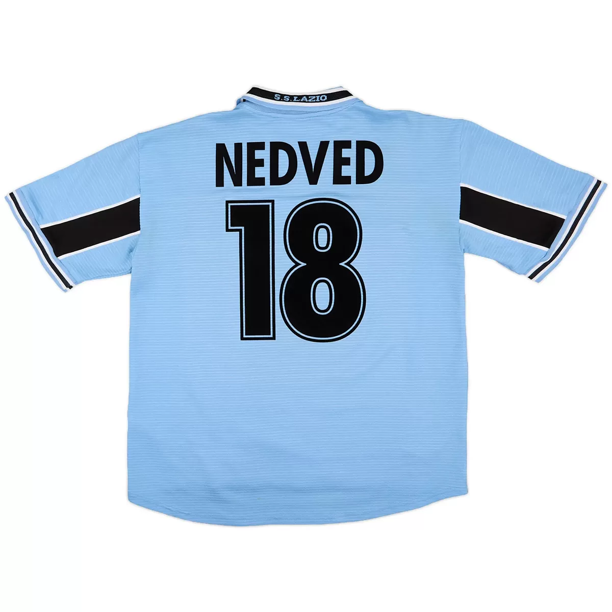 NEDVED #18 Lazio 1998/00 Retro Home Soccer Jersey