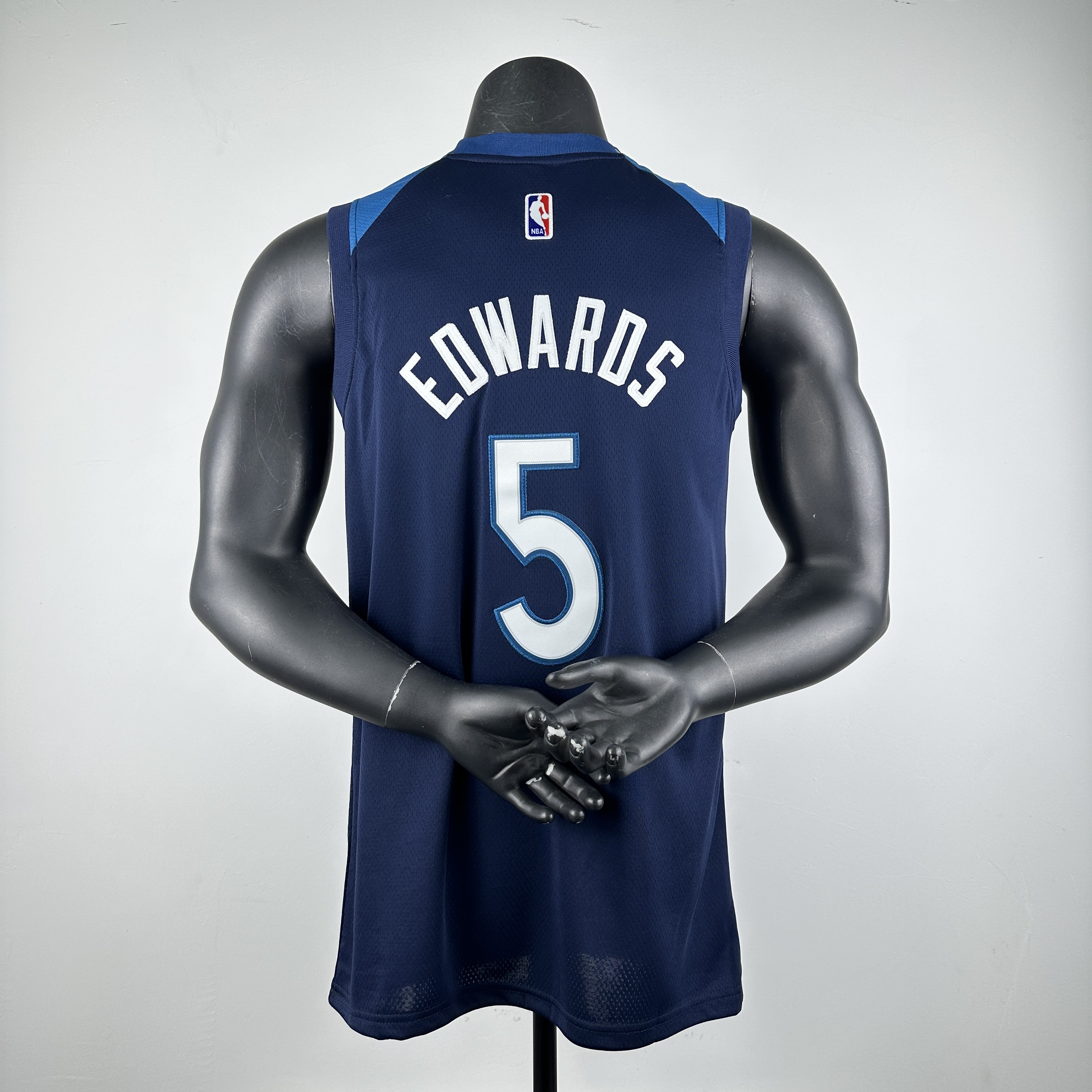 Embroidery Timberwolves Navy No. 5 Edwards