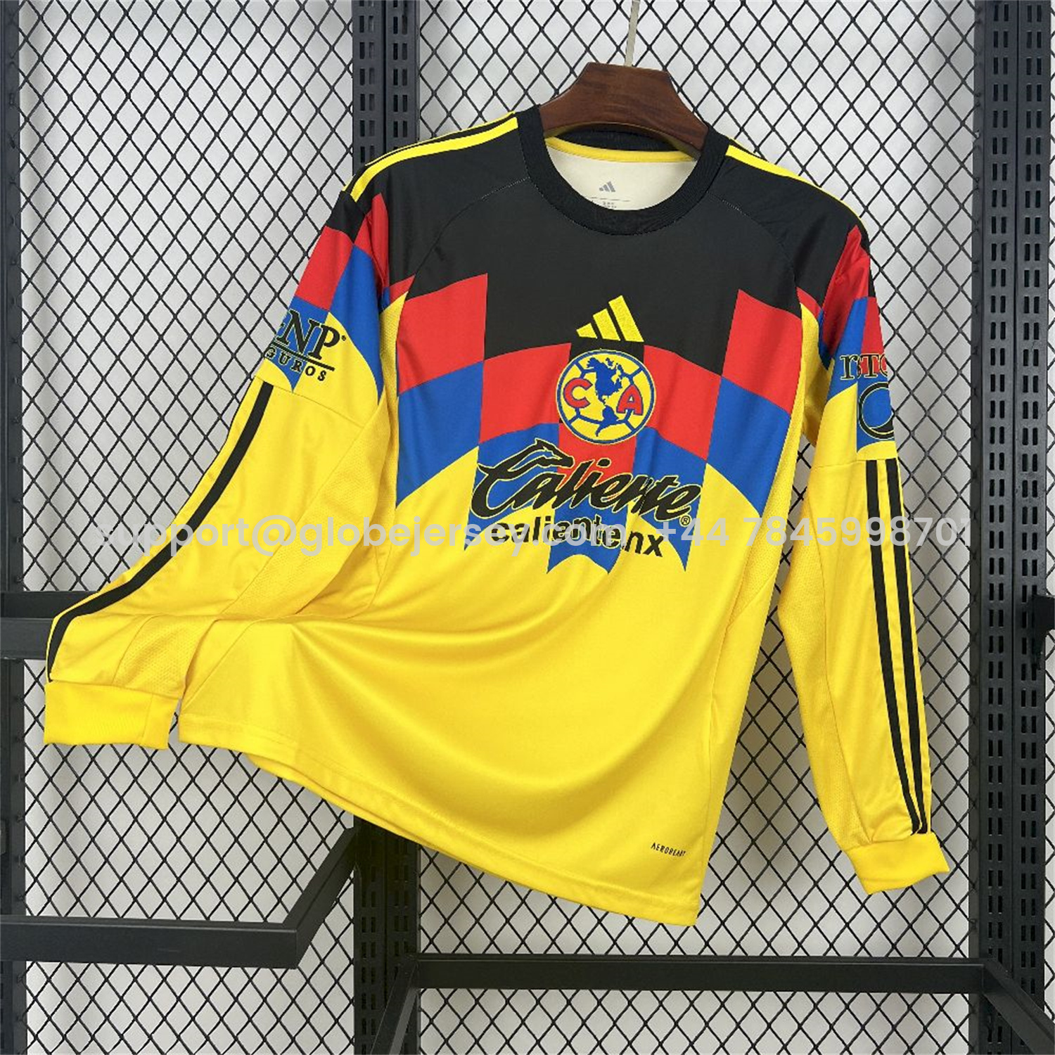 Club América 25-26 Home Yellow Long Sleeves Jersey - Fans Version