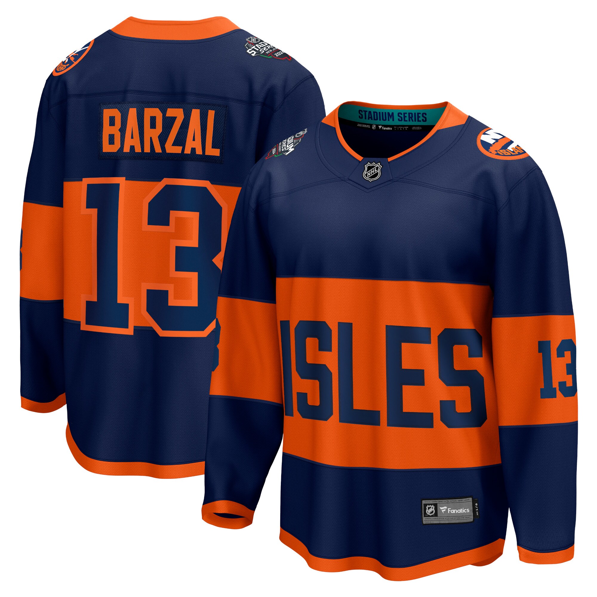 Mathew Barzal New York Islanders Fanatics 2024 NHL Stadium Series Breakaway   JerseyÂ â€“ Navy
