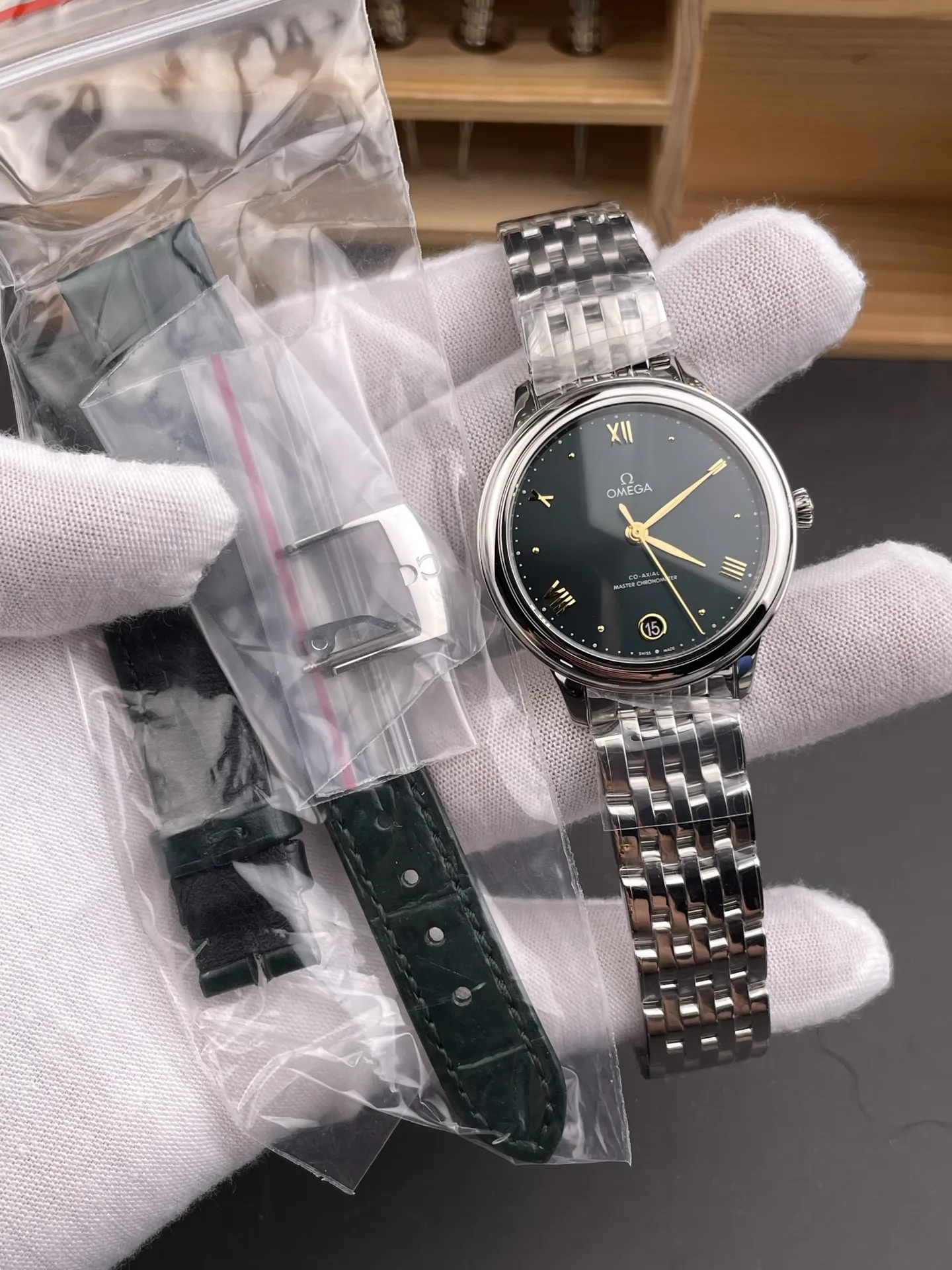 Omega De Ville Green Dial 34mm