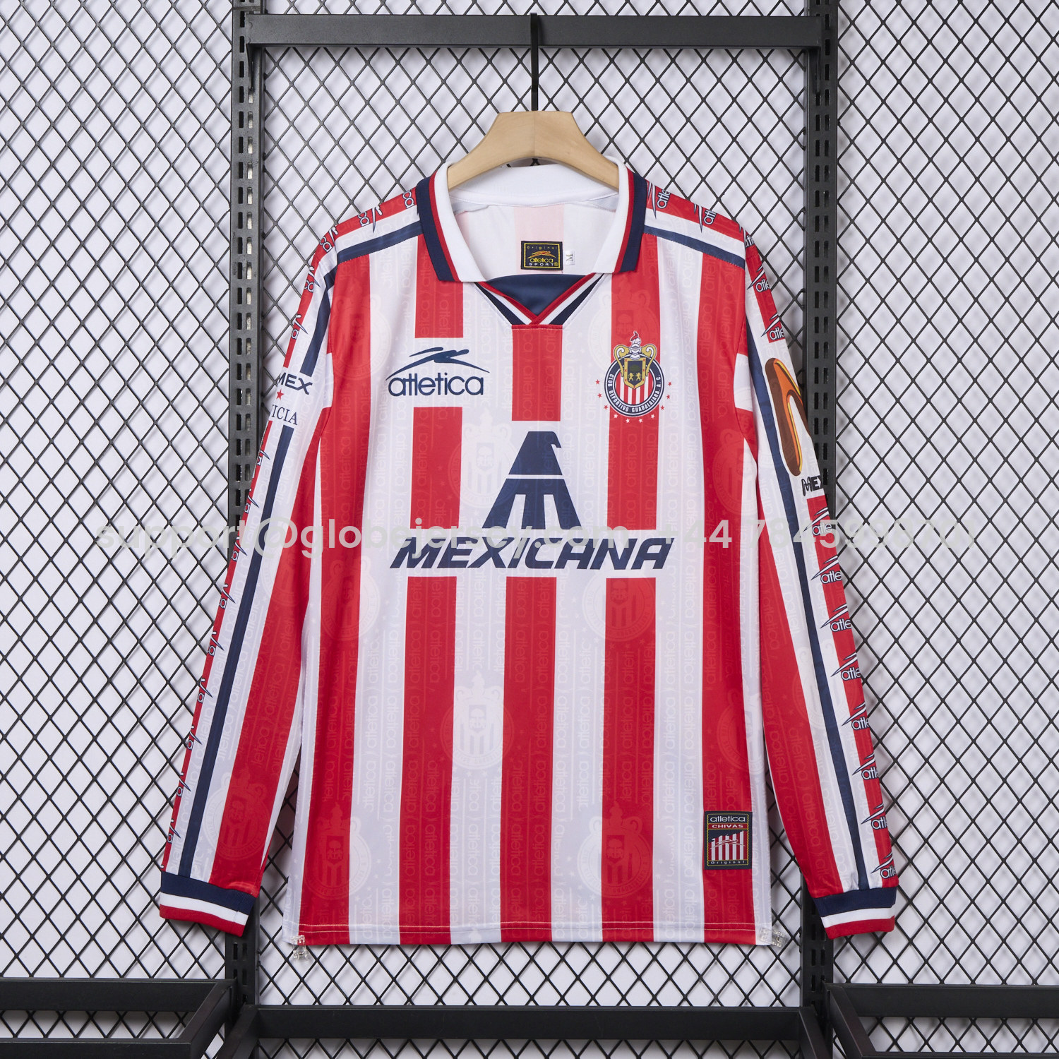 Retro Chivas de Guadalajara 1997-98 Home 2 Long Sleeves Jersey