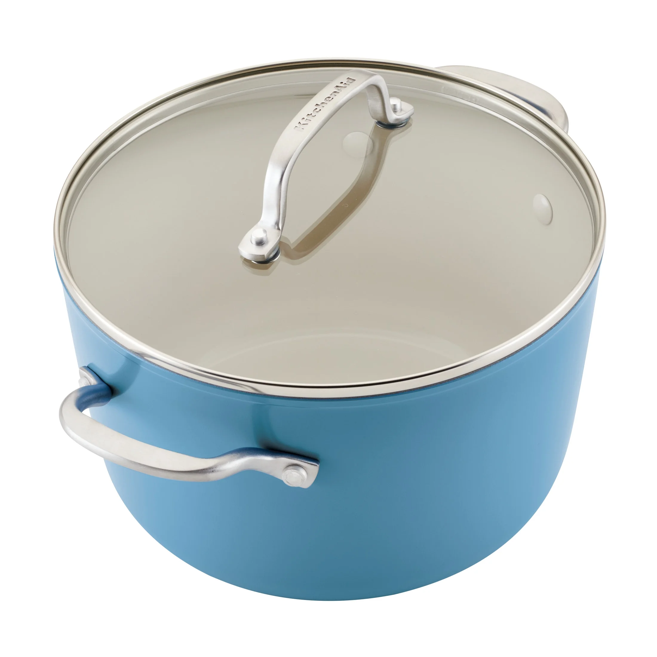 KitchenAid Hard Anodized 10 Pcs Ceramic Nonstick Cookware Pots and Pans Set, Oven Safe to 500��F, Pistachio