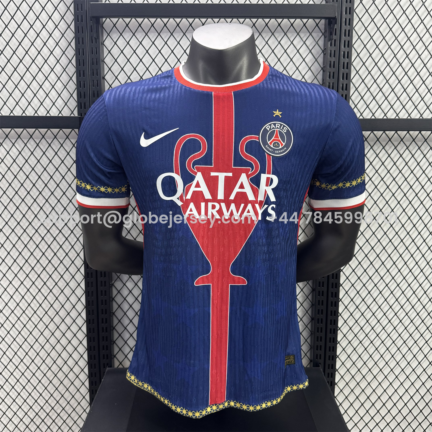 Paris Saint-Germain PSG 25-26 Red Trophy Special Edition Jersey With Star - Player Version