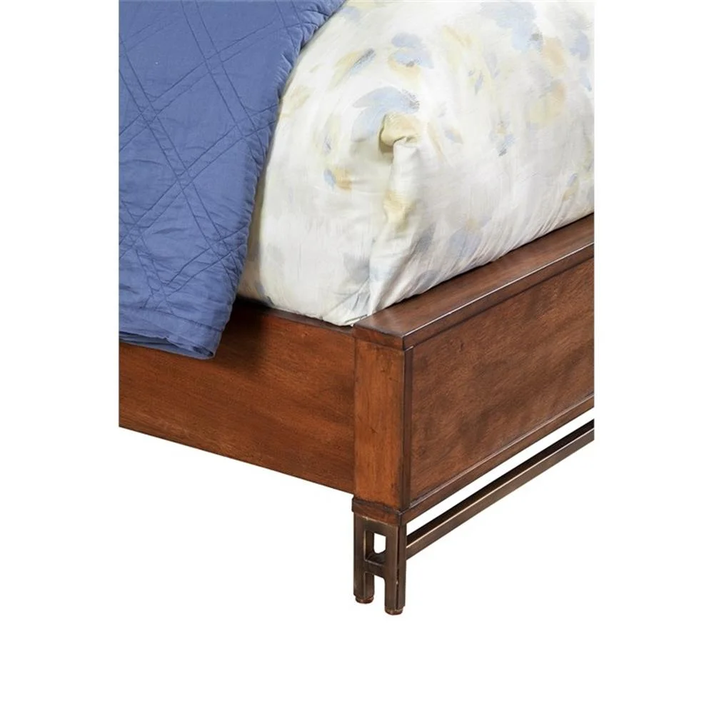 Home Square 2-Piece Set with Trig Queen Panel Bed & 6 Drawer Dresser