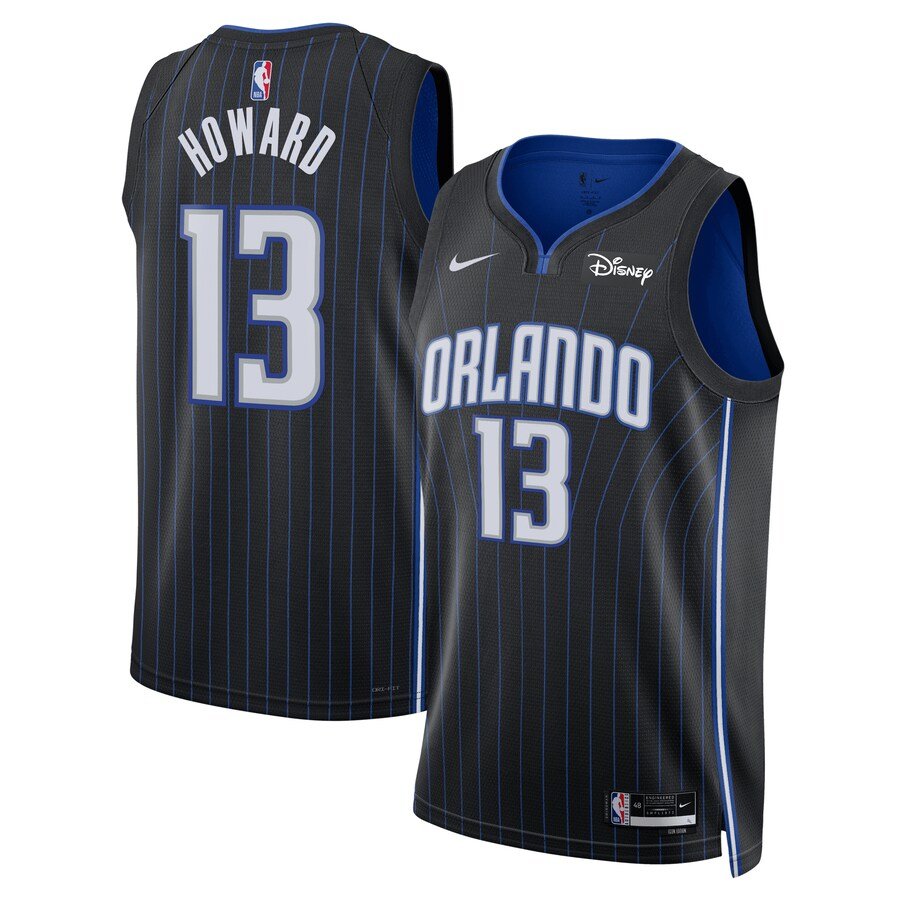 Howard Black Orlando Magic Swingman Badge  Jersey