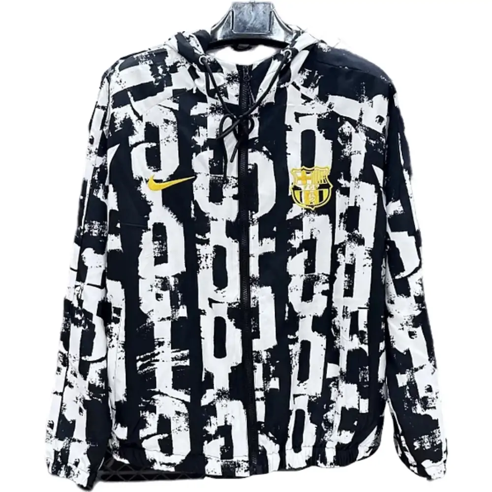 2025/26 Barcelona Hooded Waterproof Windbreaker