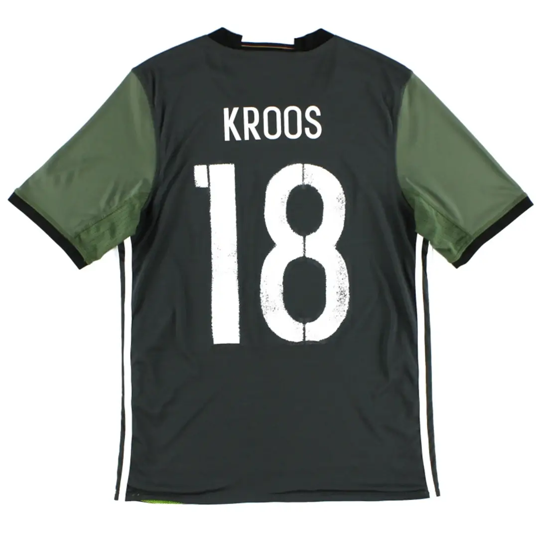 Kroos #18 Retro Germany Away Soccer Jersey 2016