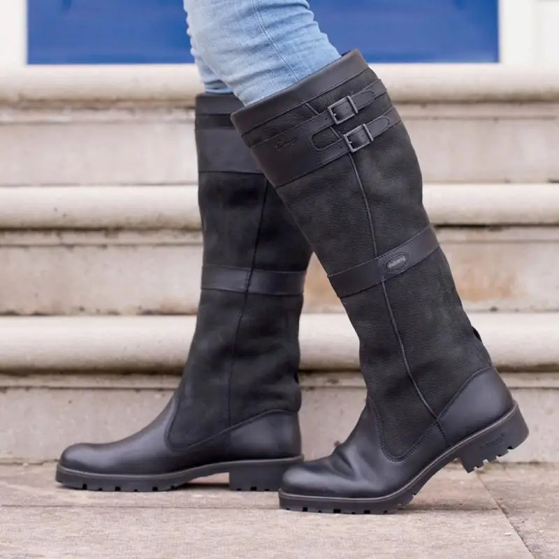 Retro leather boots