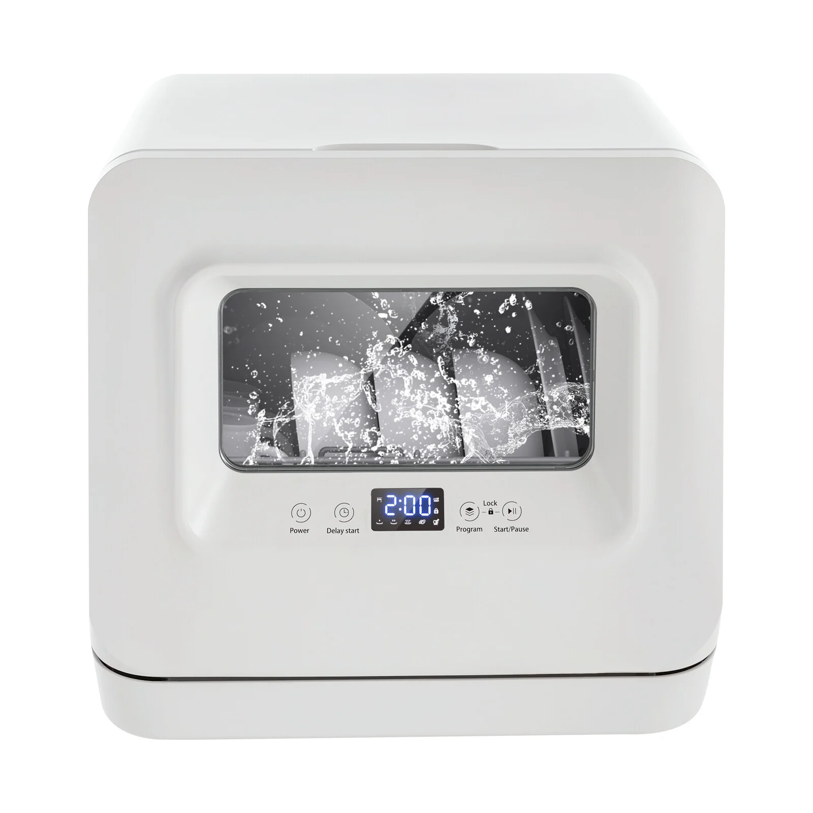 785W Portable Dishwasher, Leak-Proof, Air Dry, IPX1 Waterproof, 3-in-1 Mini Dishwasher with Water Tank for Kitchen