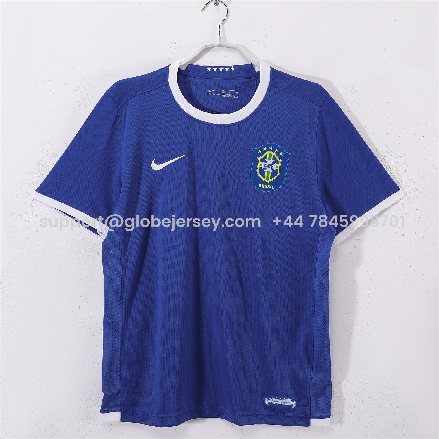 Retro Brazil 2006 Away Blue Jersey