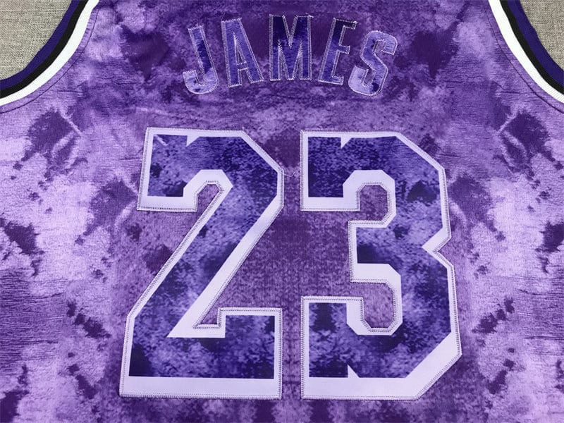 Lebron James LA Lakers Purple Jersey #23