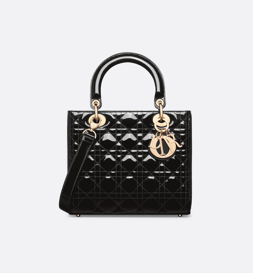 Medium Lady Bag HandBags- patent leather