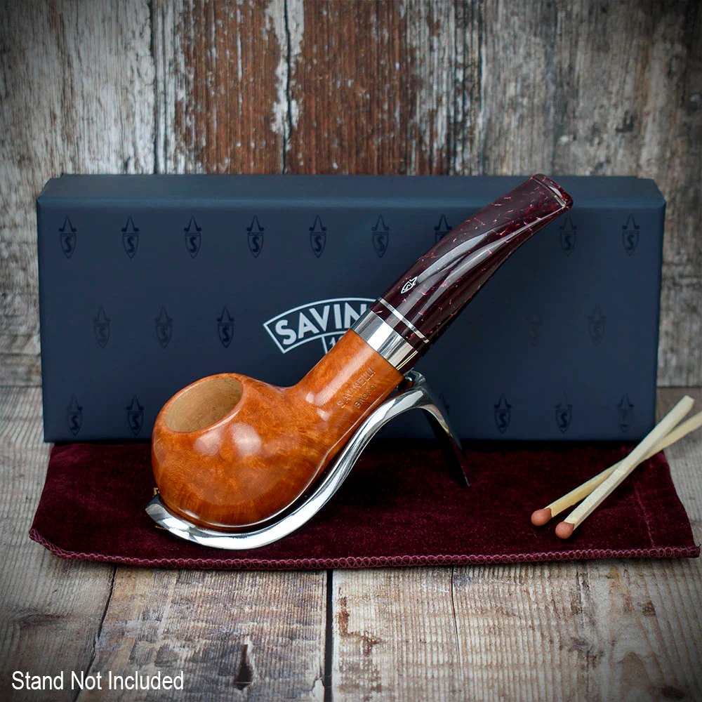 Savinelli Bacco Smooth Natural 321 - 6mm Briar Pipe