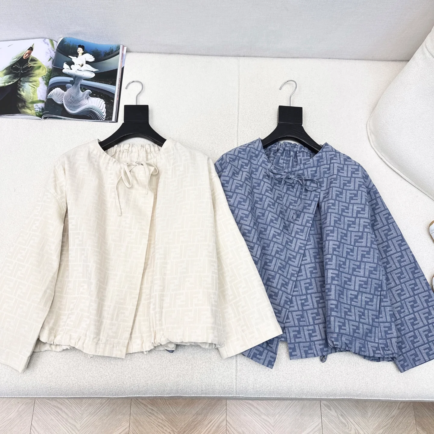 Classic monogram print cape coat