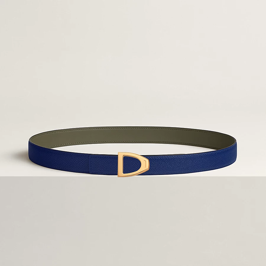 Cavaliere belt buckle & Reversible leather strap 24 mm