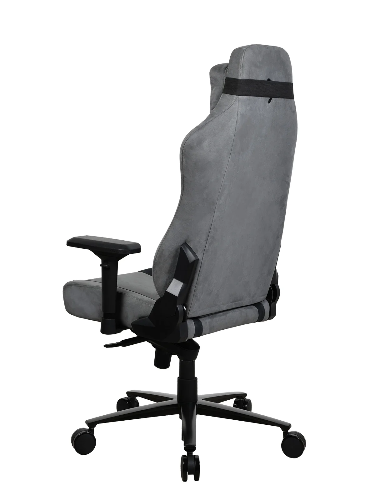 Arozzi Vernazza Supersoft Upholstery Material has a Unique Velvety Texture That is Fluid-Repellant and Breathable with Memory Foam Lumbar Support 4D Armrest for Office and Gaming Chair - Anthracite