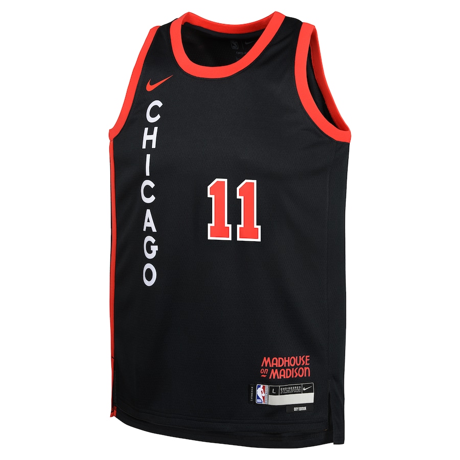 Youth Chicago Bulls DeMar DeRozan  Black Swingman Replica Jersey - City Edition