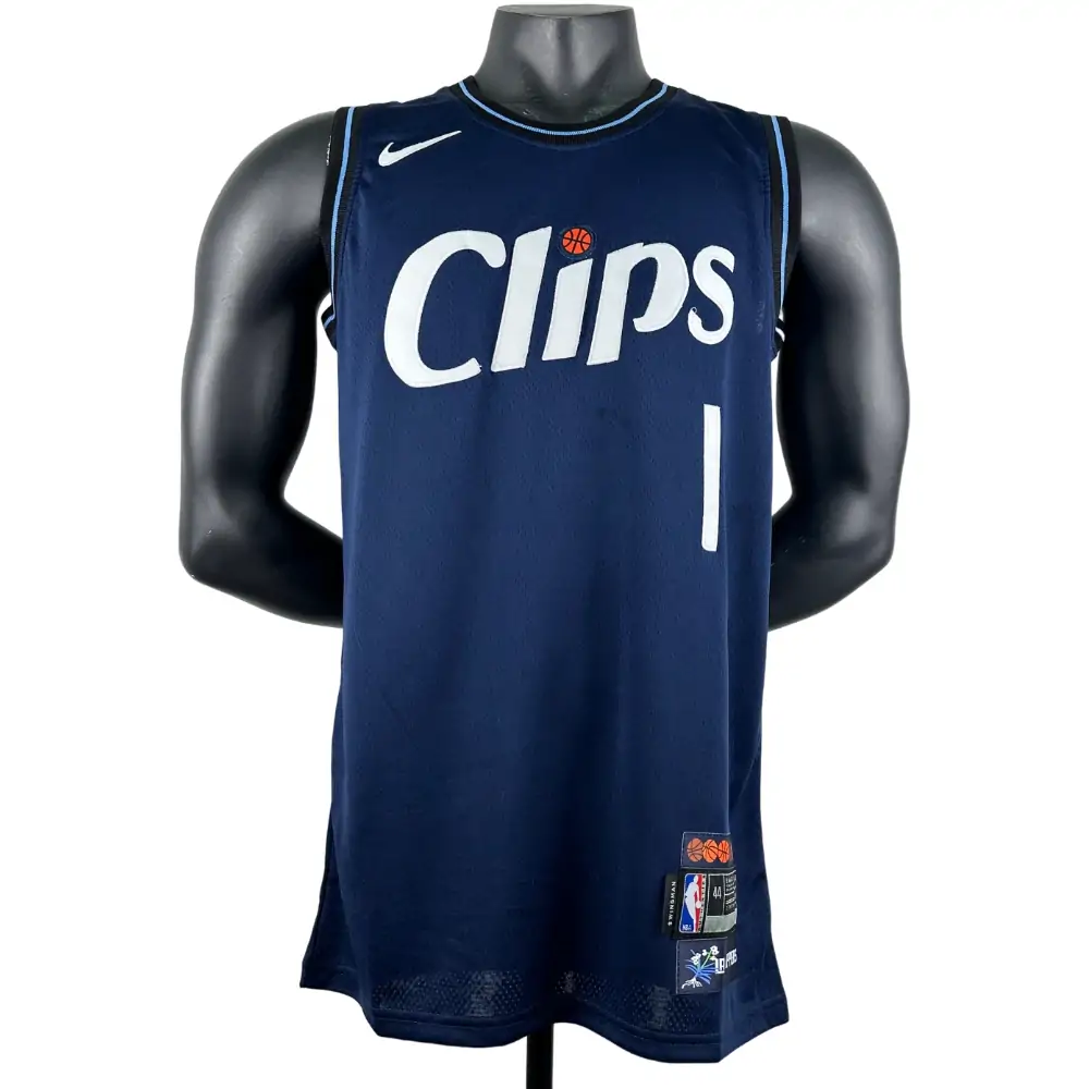 Embroidery 24 season Clippers City Edition No. 1 Harden