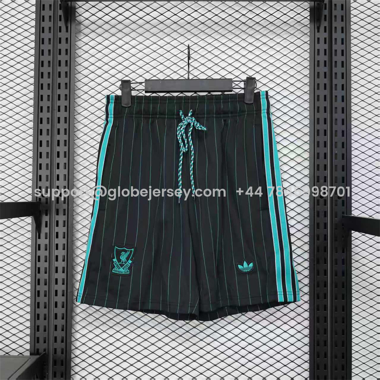 Liver.pool 25-26 Trefoil Black Travel Shorts - Player Version