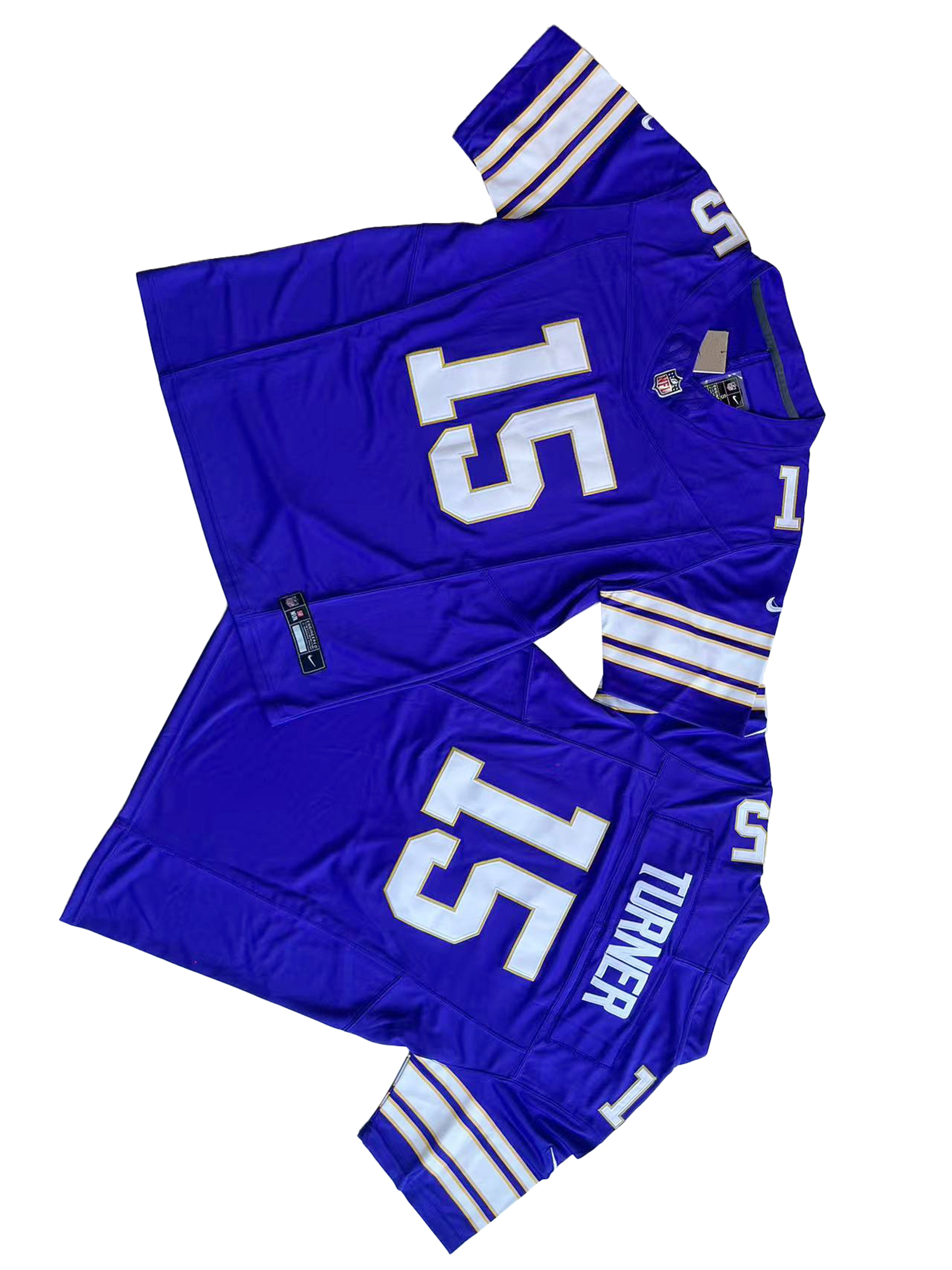 Men's Minnesota Vikings 15# Dallas Turner Purple Vapor F.U.S.E. Limited Jersey