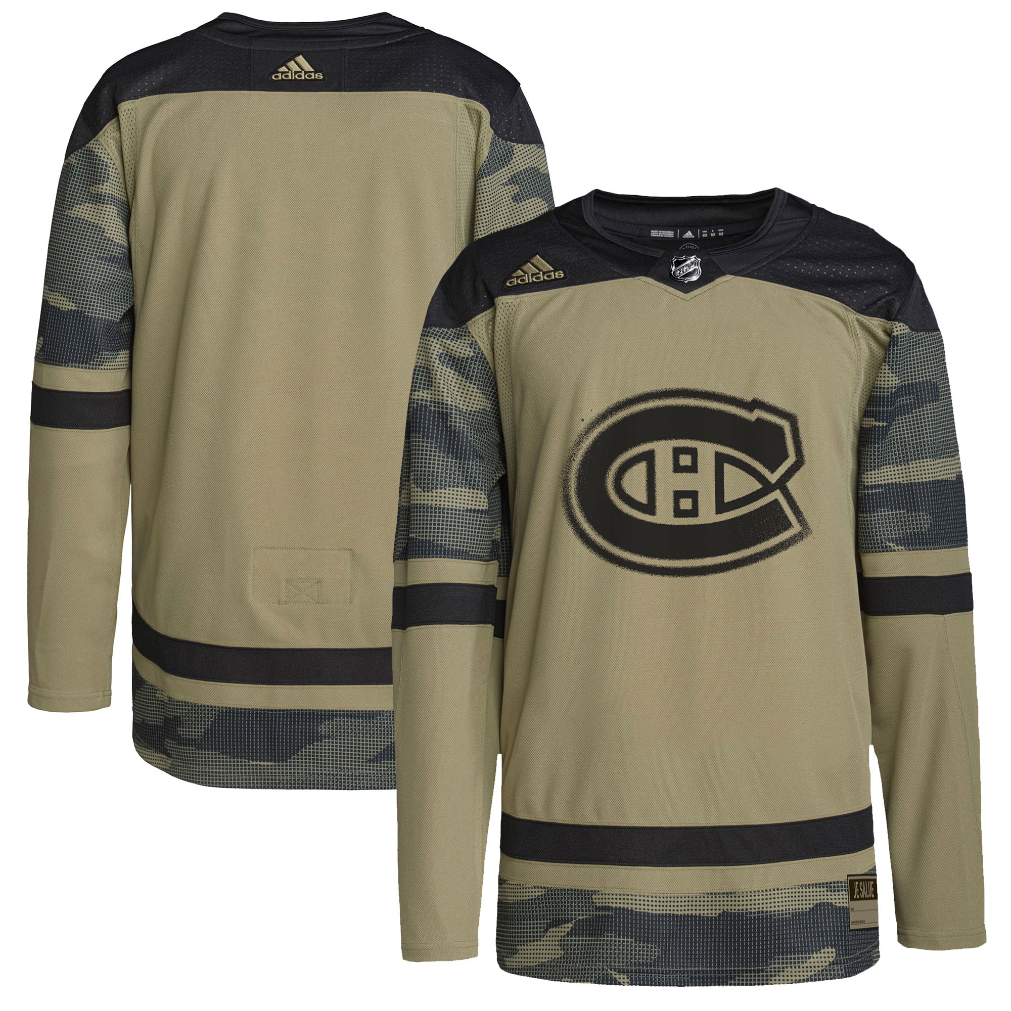 Montreal Canadiens  Logo Military Appreciation Team  Practice Jersey – Camo