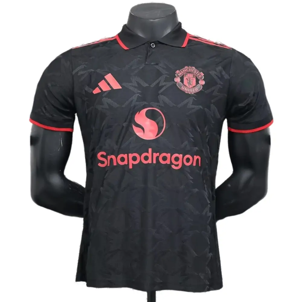 2025-26 New Season Manchester United Special Edition Black Jersey - Player Edition