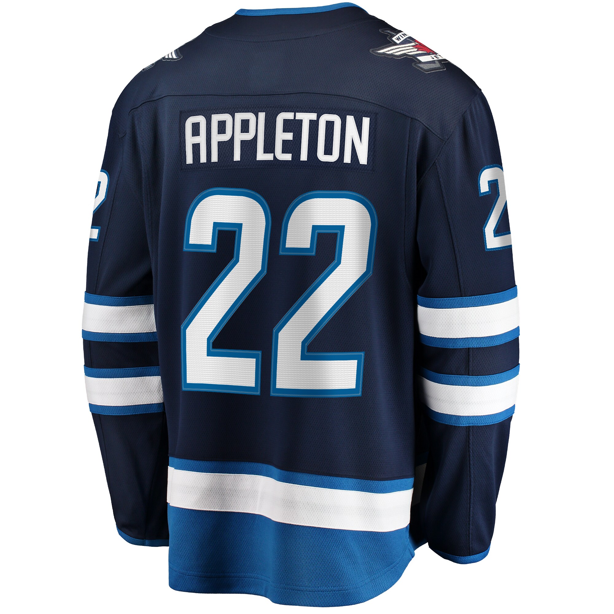 Mason Appleton Winnipeg Jets Fanatics Home Breakaway Jersey – Navy