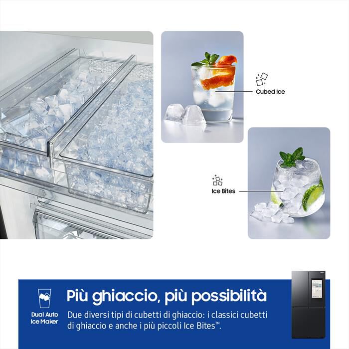 SAMSUNG - Frigorifero 4 porte RF65DG9H0EB1EF Classe E 637 lt-Antracite