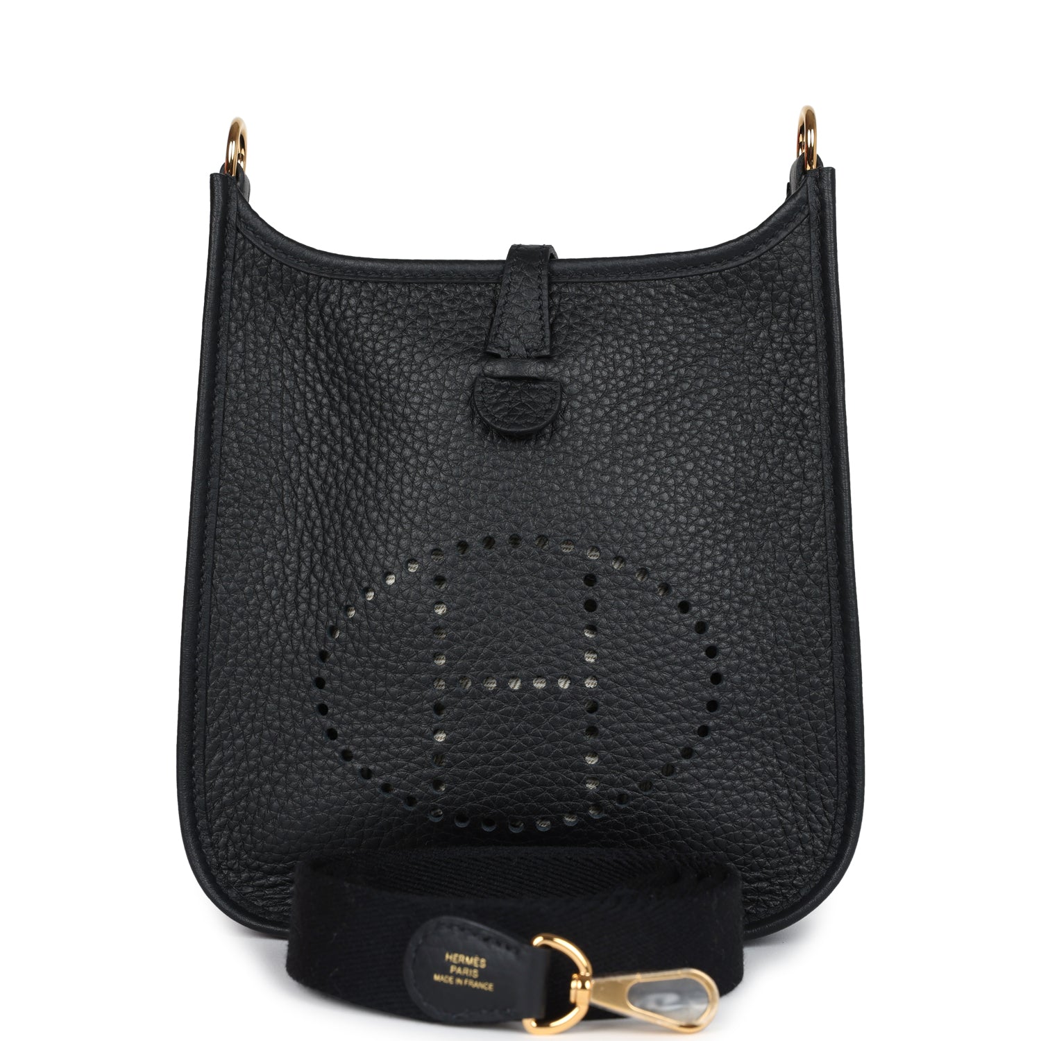 Evelyne TPM Black Clemence Gold Hardware