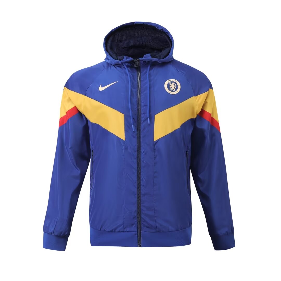 2023/24 Chelsea blue hooded windbreaker 1:1 Thai quality