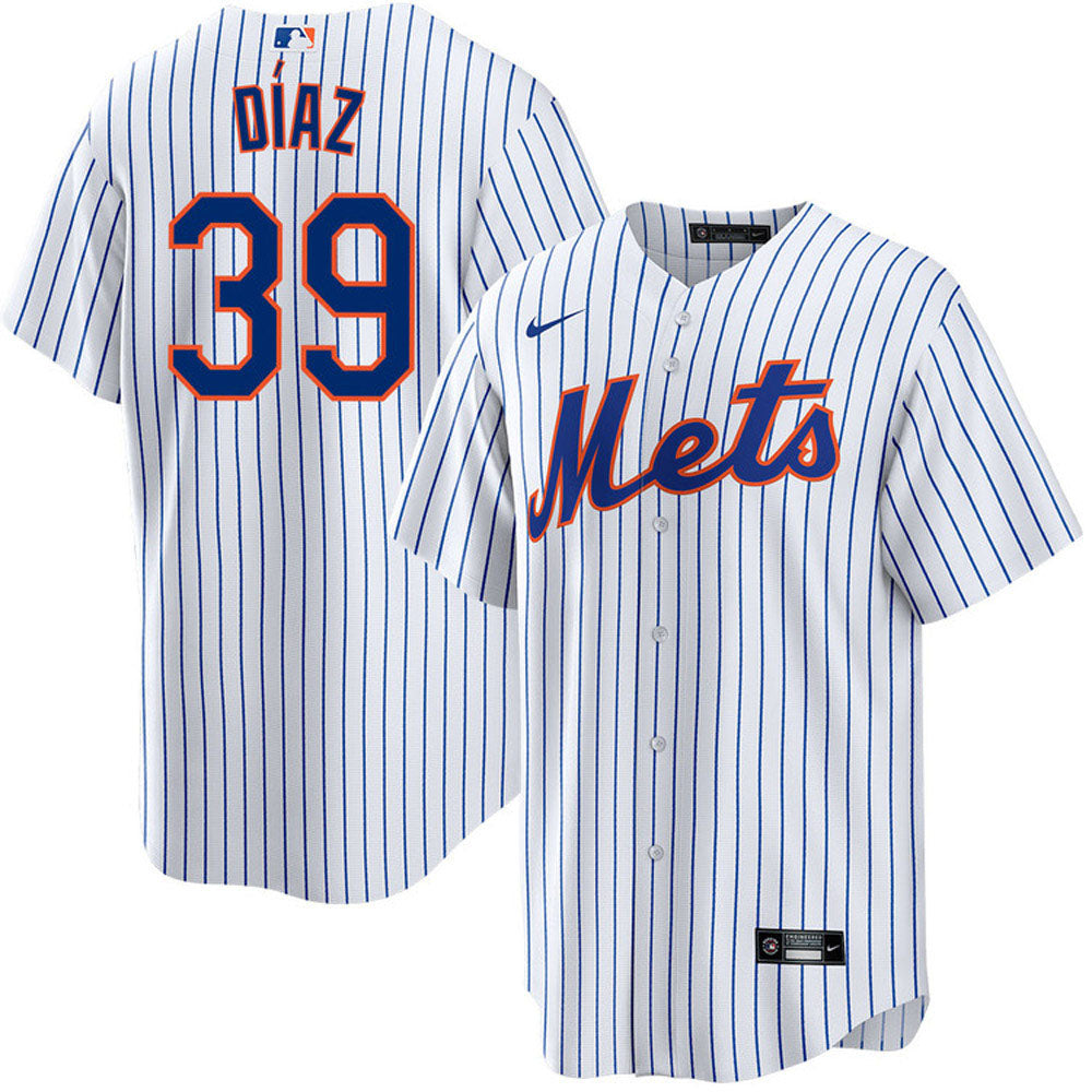 Men's New York Mets Edwin Diaz Cool Base Replica Home Jersey - White