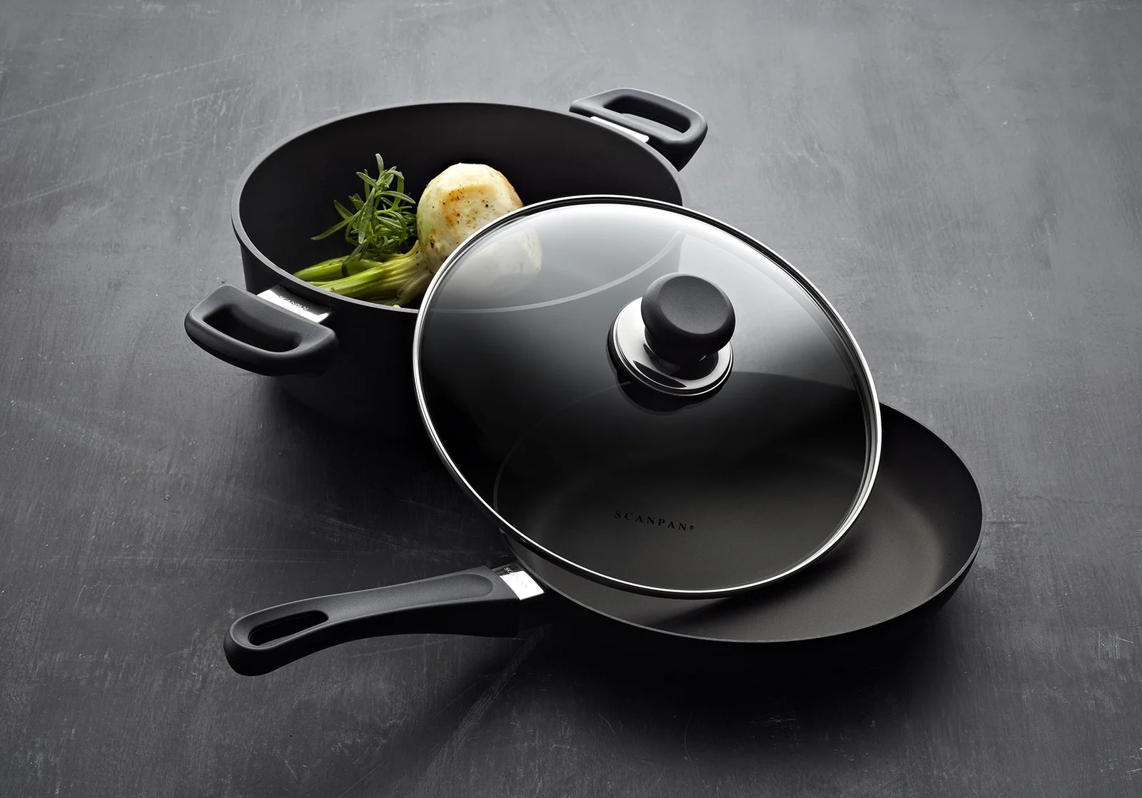 Scanpan Classic 5-Piece Cookware Set, Black