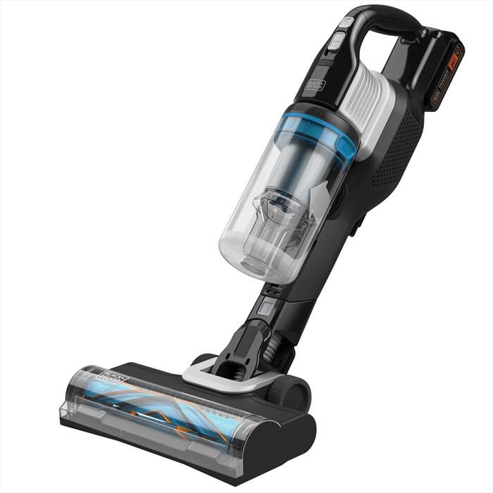 BLACK & DECKER - Scopa elettrica BHFEB520D1-TITANIUM/BLU