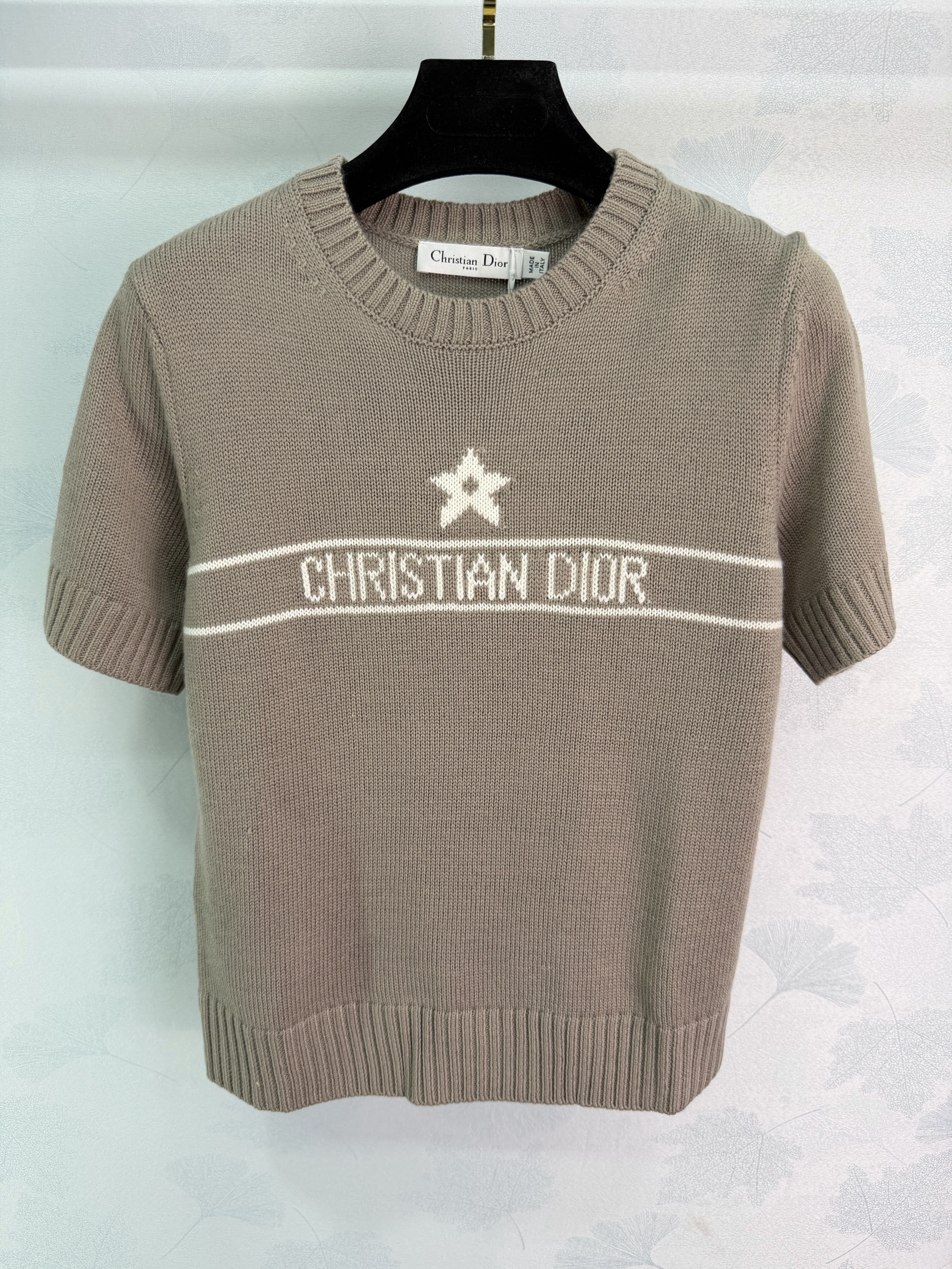 New five-pointed star knitted short sleeves